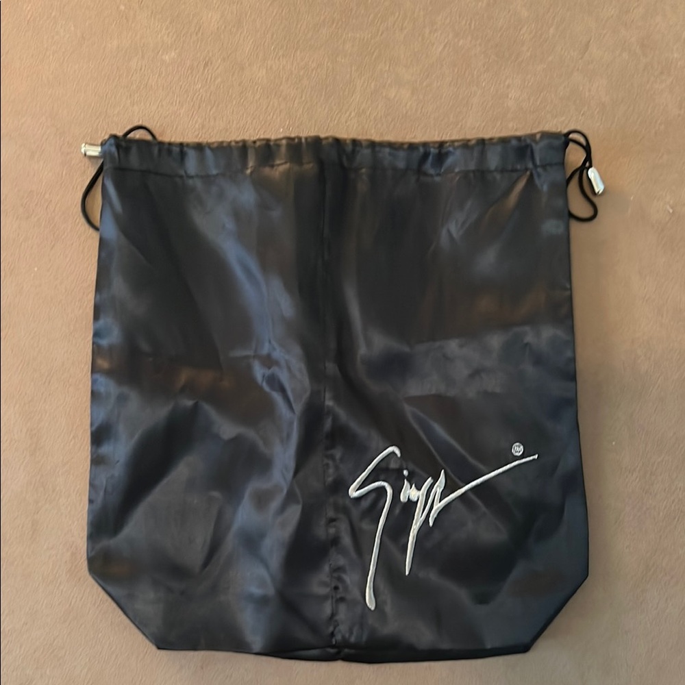 Giuseppe Zanotti Signature Black Drawstring Bag